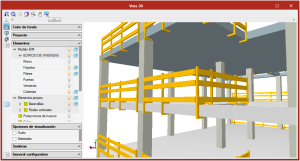 Open BIM Health and Safety. Collective protection systems. Railings and railing supports